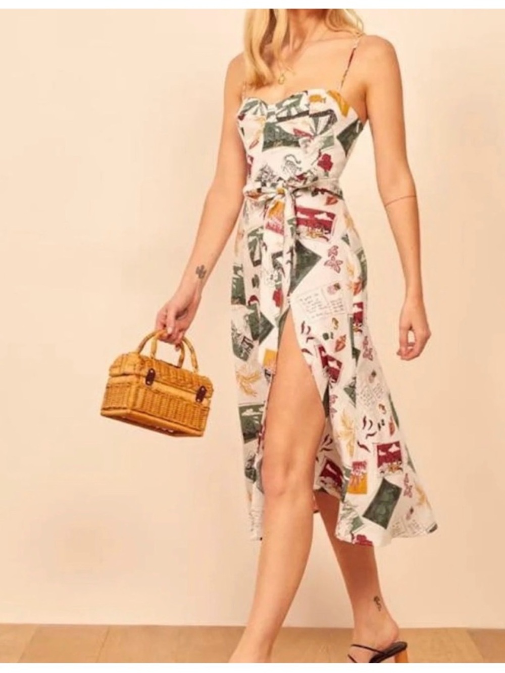 Reformation Vacaciones Print Jada Dress